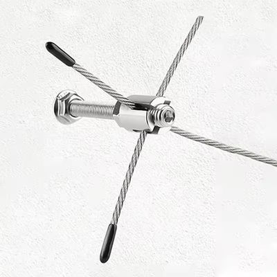 acheter Clampe à poteaux de mur gris matériel 304 3 mm treillis de fil en acier inoxydable en bois visser câble clip online manufacture