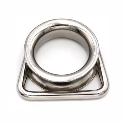 SS304 316 en acier inoxydable Ronde Poucet Soleil Ombre Voilier Rôle Lien Hardware D Anneau Poucet