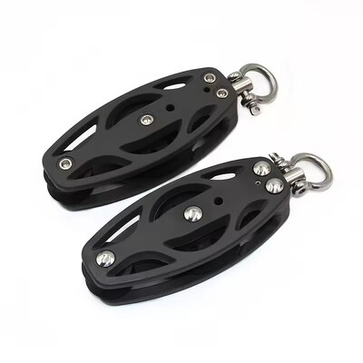 Un bon prix. Accessoires pour bateaux Poulie en acier inoxydable Bloc de poulie en nylon en ligne