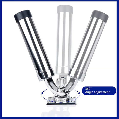 Un bon prix. Porteur de canne à pêche réglable pour bateau 316 en acier inoxydable réglage à 360 degrés Portable de canne à pêche pour bateau en ligne