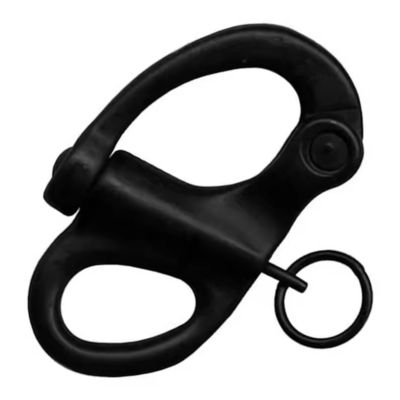 Relâchement rapide Liens fixes Hardware marin noir avec anneau rond