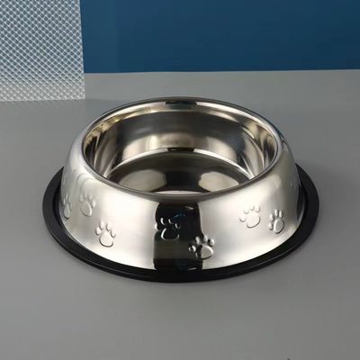 Cuve pour animaux de compagnie Nourrisseur de cuve en acier inoxydable antidérapant pour chiens