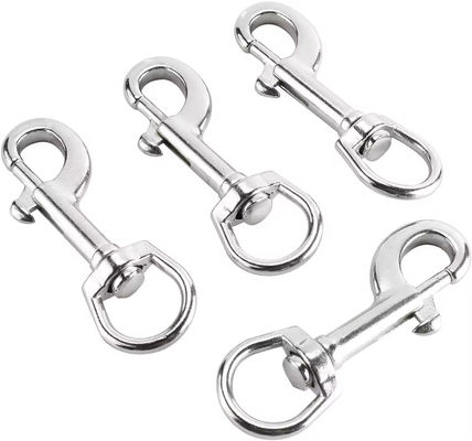L'acier inoxydable boulon pivotant crochet de coupure clip ovale crochet de ressort pivotant