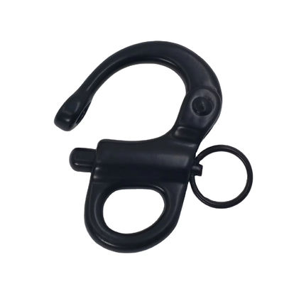 Bracelet en acier inoxydable noir fixé à l' œil pour bracelet Paracord