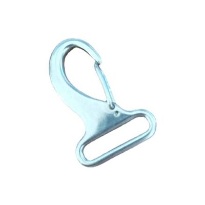 Un bon prix. Accrochage en acier inoxydable fixant le crochet à ressort avec le crochet en argent en forme d'oeuf de 32 mm en ligne