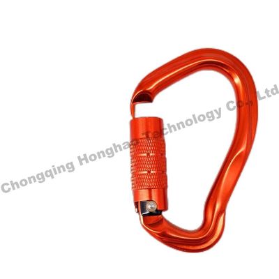 Carabiner en alliage d'aluminium de forme unique Auto Lock 23KN pour l'aventure d'escalade en plein air