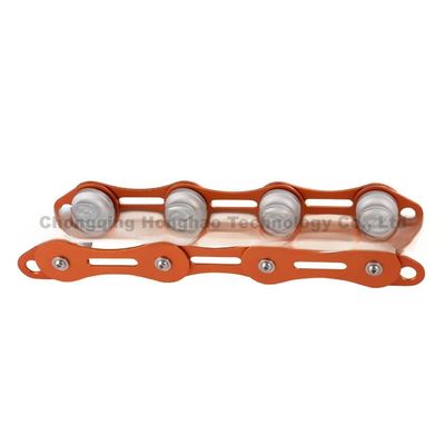 FourSlot Chain Rope Protector alliage d'aluminium durable pour équipement d'escalade de sauvetage en plein air
