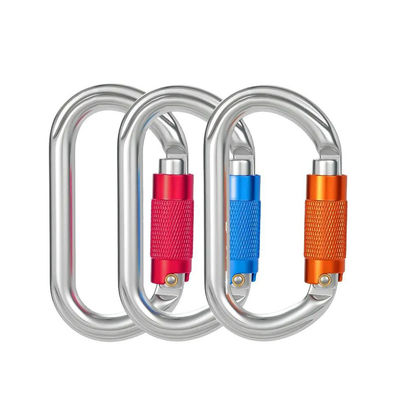 Logo et couleur personnalisés Crochet de carabineur en aluminium pour l'escalade en plein air