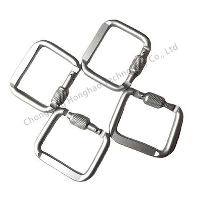 Appareil d'extérieur Essentiel Carré Blocage Carabiner Clips avec traitement électrolytique Finition