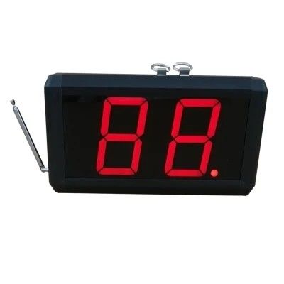 acheter 300-500m portée ABS Display en plastique à deux chiffres Système de cloche sans fil avec bouton de commande online manufacture