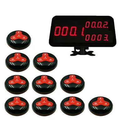 La cafétéria ABS en plastique serveur sans fil appeler Buzzer pour le système d'appel de service de facture