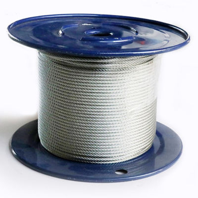 acheter Tolérance de construction du câble en acier de 7x19 câbles galvanisés de câble d'aéronef online manufacture