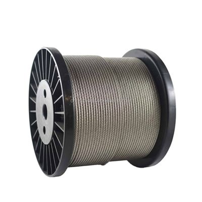 Cable d'acier non galvanisé ou galvanisé 6x19 avec longueur de noyau en acier 1000m / bobine ou selon votre demande