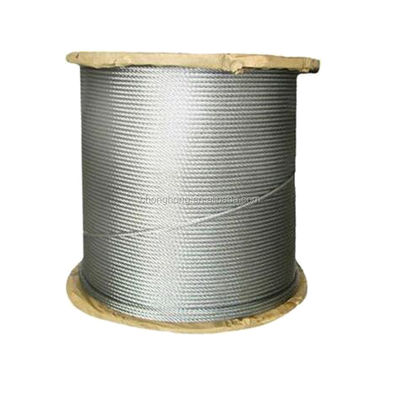 acheter Acier à haute teneur en carbone 7x7 Construction câble en acier galvanisé 3 mm 4 mm 5 mm 6 mm pour diverses applications online manufacture