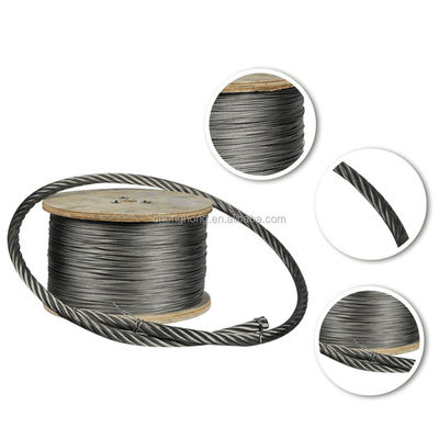 acheter 6x19 FC câble en acier inoxydable en AISI304/304L/316/316L pour un diamètre de 6 mm à 40 mm et service de traitement online manufacture