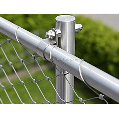 acheter Corde en acier inoxydable AISI304/316 pour filet d'aviary/Zoo Rope Mesh/Ferrule Wire Rope Net Mesh 1x19 Construction online manufacture