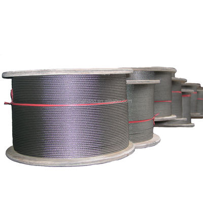 acheter 304/316 Stainless Steel Wire Rope 18x7 FC / 18x IWS Diamètre 4mm 6mm 8mm 10mm 12mm 14mm 16mm 18mm 20mm Autre finition de surface online manufacture