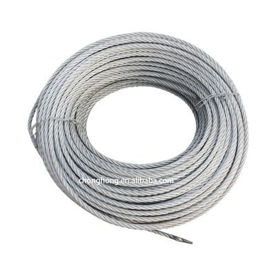 Un bon prix. Standard de câble à haute traction AiSi pour câble en acier inoxydable recouvert de câble en fil de fer en ligne