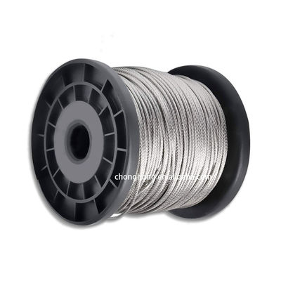 Un bon prix. Corde en acier/cœur en fibre 1/16 pour aéronefs en acier inoxydable galvanisé à tension en ligne