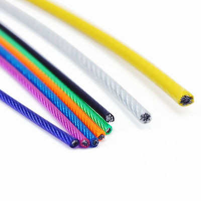 acheter Tolérance à la corde de fil d'acier galvanisé revêtu de PVC résistant aux UV ± 1% et différents choix de couleurs pour des performances durables online manufacture