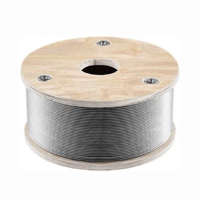 acheter Corde de fil d'acier inoxydable T316 personnalisable 1/8'' 500ft 1x19 fils de noyau 2100 lbs résistance à la rupture pour les garde-corps online manufacture
