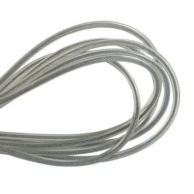acheter Cable en acier inoxydable revêtu de PP de couleur transparente 0,8 mm 1x19 corde de rideau pour acier au carbone rouge non allié online manufacture