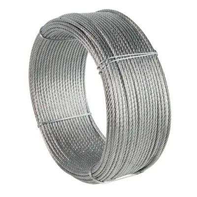 Un bon prix. Cable en acier au carbone de qualité 5*K19S SFC 8 mm câble en acier galvanisé pour système éolien 1960MPA Résistance et durabilité en ligne