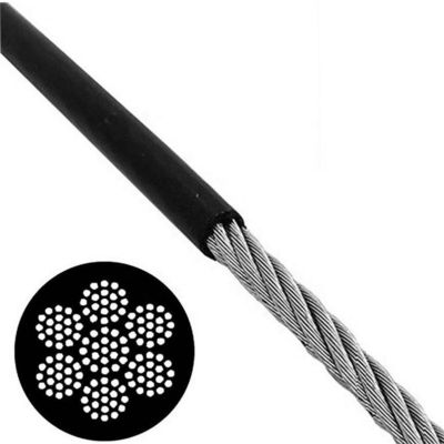 acheter EN Standard 7x19 Gym Fitness câble en acier Tpu enduit câble en acier flexible ± 1% pour vos besoins online manufacture