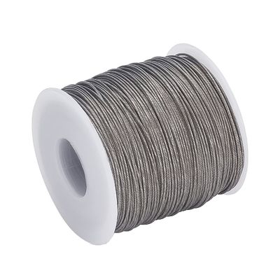 Un bon prix. 200ft 304 câble en acier inoxydable câble de câble de ligne de résistance pour les vêtements lignes de câbles cour extérieure artisanat treillis fil 0,8 mm en ligne