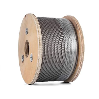 acheter 304 Aéronefs 7 x 19 fils Construction câble en acier inoxydable rail type de noyau noyau en acier galvanisé 16 mm câble en acier online manufacture