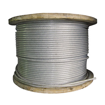 acheter 7*7 304 Nylon enduit de 2,5 mm de fil d'acier inoxydable pour la grille invisible longueur de câble inoxydable 1000M ou personnalisation online manufacture