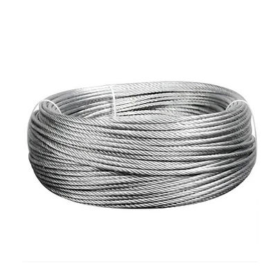 acheter Cable en acier inoxydable de qualité fibre / noyau de coton galvanisé 1X7 câble en acier pour électrique non allié et durable online manufacture