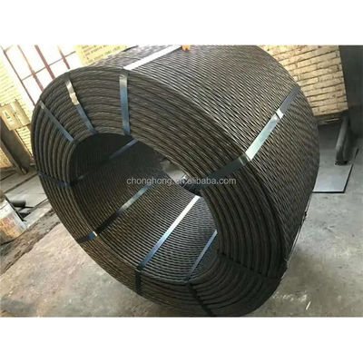 acheter 12.7mm SWRH77B SWRH82B câbles de fil de fer à fil d'acier à haute traction prétraités en béton lié PT online manufacture