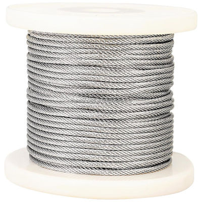 1/16' 3/32' 1/8' 5/32' 3/16' 1/4' 5/16' 6x19 FC 6 x19 IWS câble en acier revêtu en PVC pour autres services de transformation