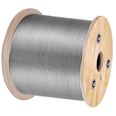 acheter 1x19 Type 316 Construction en acier inoxydable ASTM A 475 Galvanisé à haute traction 7 fils 0,33 mm fil d'acier galvanisé câble en acier online manufacture