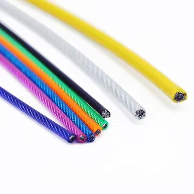 acheter 7*7 Construction PVC enduit en acier galvanisé câble en acier 3,0 mm haut carbone coloré avec autre service de traitement online manufacture