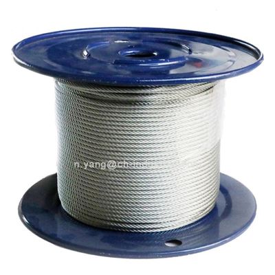 acheter Cable en acier au carbone 7x7 câble de fil 5000ft IPS/EIPS en contreplaqué en bobine câble aéronautique galvanisé préformé online manufacture