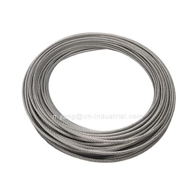 acheter 120 pieds 1/8 pouces T316 câble d'aéronef en acier inoxydable 7x7 fils de câble pour le bricolage online manufacture