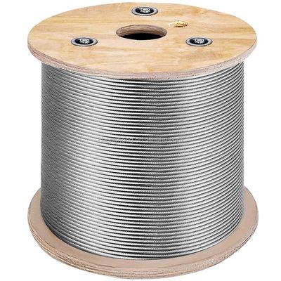 Type 316 câbles en acier inoxydable pour rails de pont matériel 250FT T316 câble d'avion 7x7/1x19/7x19 câble