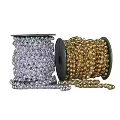 acheter Chaîne à billes 4 mm fabricant de chaîne à billes métallique colorée personnalisée pour la fabrication de bijoux Chaîne à étiquettes online manufacture