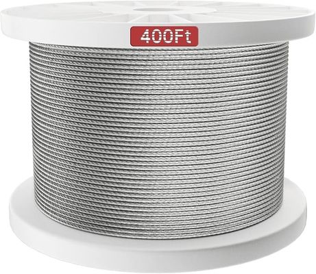 acheter 500 pieds de câble de câble en acier pour aéronefs SS 7x7 pour les kits de garde-corps de pont 1/8