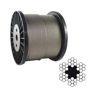 acheter T316 câble en acier inoxydable non recouvert 3/16 