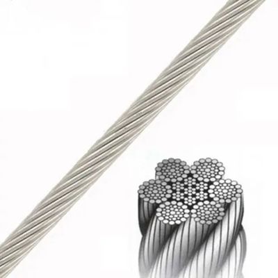 acheter Corde de fil non rotative 1x19 Guy fil galvanisé tressé anti-torsion Corde de fil d'acier à haute traction Allemagne DIN Standard Cable d'acier d'avion lumineux online manufacture