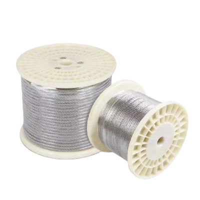 acheter 7x7 câble inox SS304 SS316 câble en acier personnalisé Taille câble SS 7 * 7 câble en acier inoxydable câble en acier inoxydable online manufacture