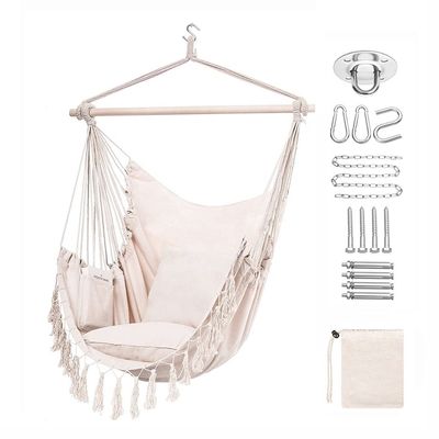 acheter Chaise suspendue jardin hamac extérieur camping avec hamac en bois chaise hamac boho online manufacture