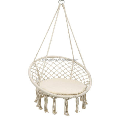 acheter L'hémothèque suspendue ronde en extérieur, en jardin, en coton, en corde, en macramé, en frange, en patio, en balançoire, en fauteuil, en hammock pour animaux de compagnie. online manufacture