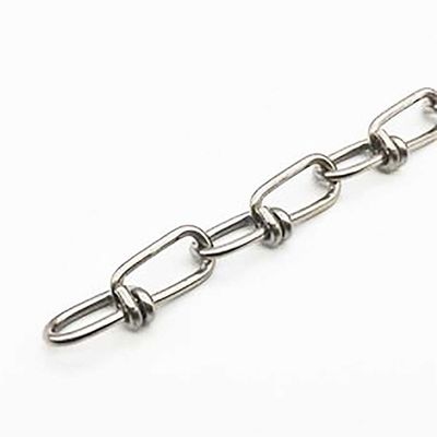 Un bon prix. 304 finition de polissage chaîne en double boucle pour la construction en acier inoxydable de sortie en ligne