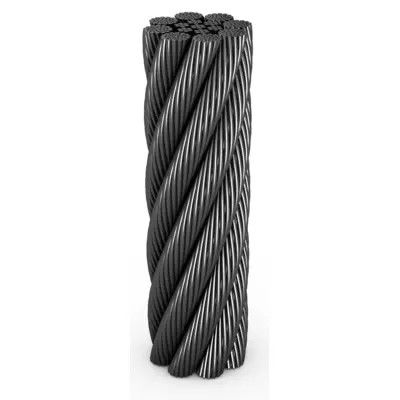 Un bon prix. BS Standard Compacté Swaged Steel Wire Rope 8xK26WS IWRC pour grue en ligne