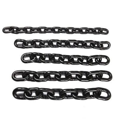 Un bon prix. G80 Chaîne de fer de 8 mm pour le levage de la chaîne de levage noire Charge d'essai 48kN Limitation de charge de travail 2t en ligne