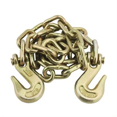 Chaînes de sécurité de remorque G70 de 8 mm de diamètre avec crochets à clevis pour le contrôle du fret